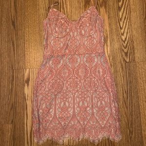 Coral dress from Express